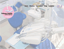 Tablet Screenshot of clinicapalomacabello.com